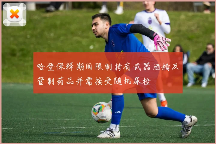 哈登保释期间限制持有武器酒精及管制药品并需接受随机尿检